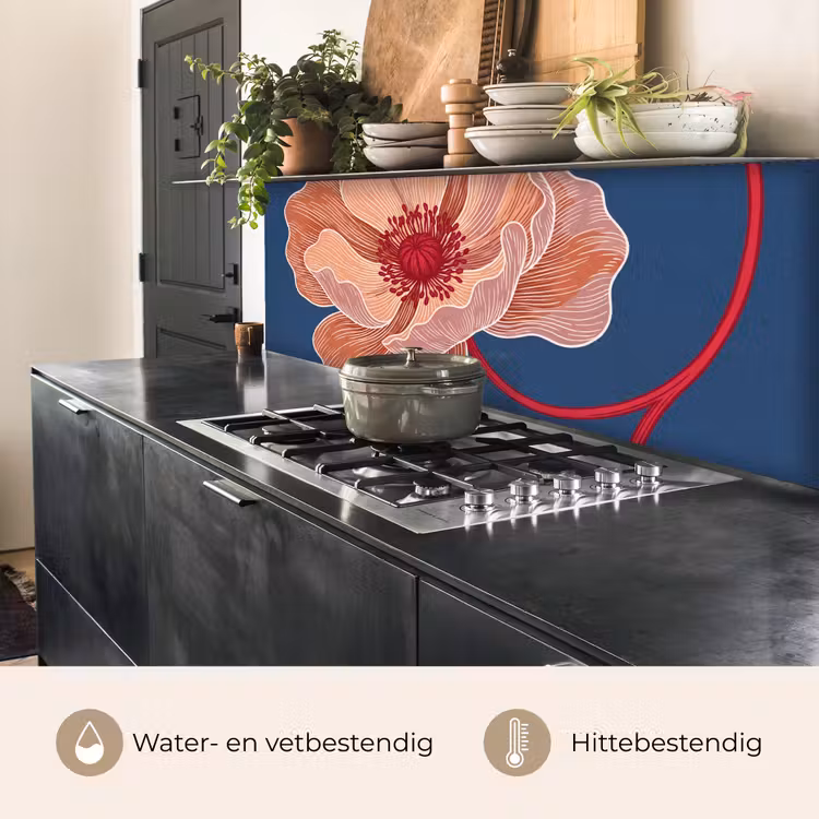 Keuken achterwand - Bloemen - Modern - Abstract - Bloemen - Modern - Abstract keuken achterwand 2 middel