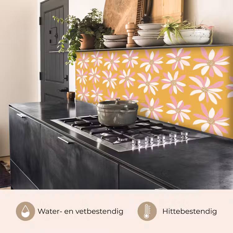 Bloemen - Modern - Geel keuken achterwand 2 middel 871 -usp_NL