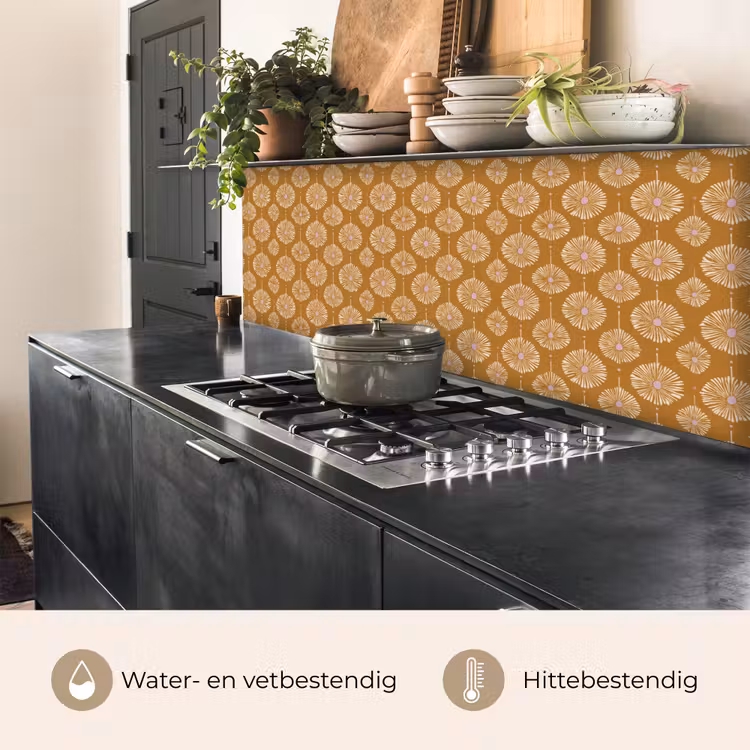 Bloemen - Modern - Oker keuken achterwand 2 middel 871 -usp_NL
