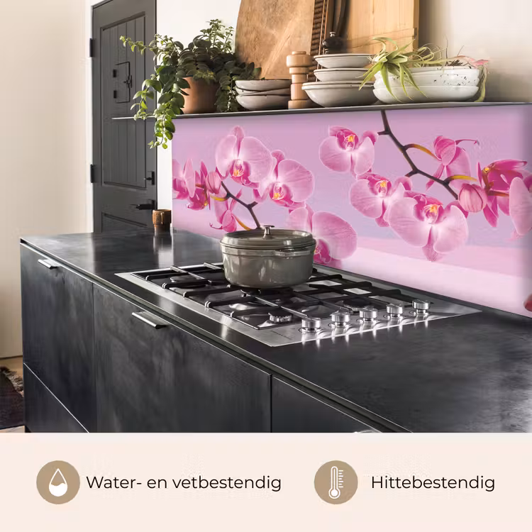 Bloemen - Orchidee - Roze keuken achterwand 2 middel -usp_NL