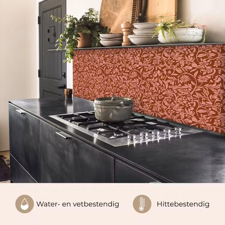 Bloemen - Print - Roze keuken achterwand 2 middel 871 -usp_NL