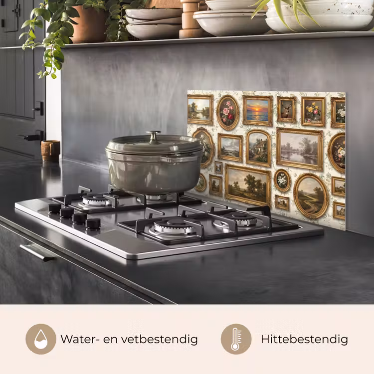 Bloemen - Roze - Stilleven - Klassiek keuken achterwand spatscherm klein -usp_NL