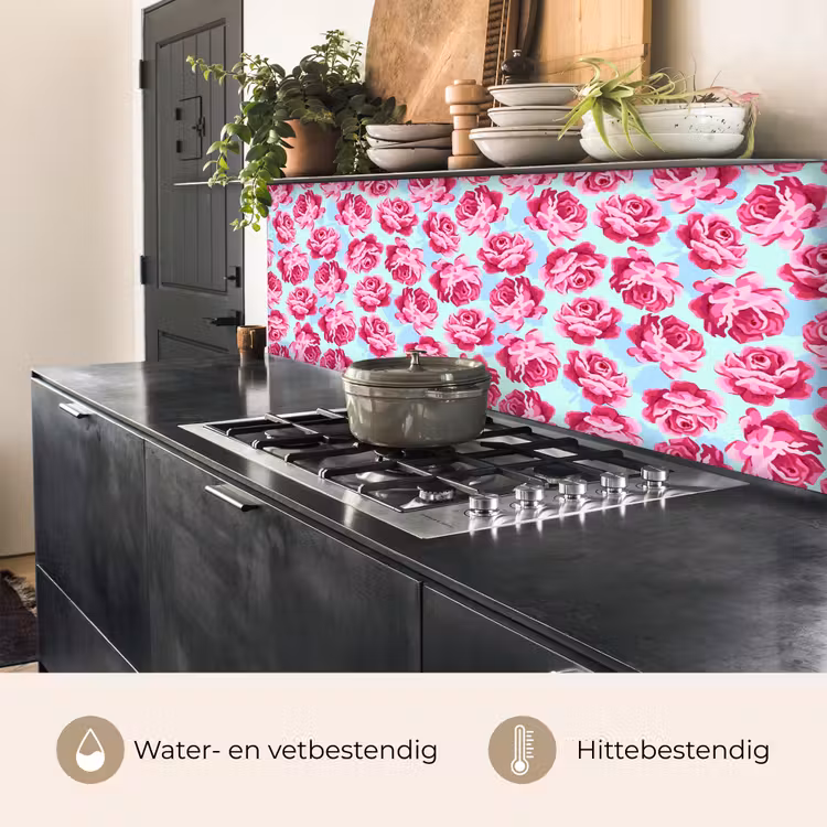 Bloemen - Rozen - Patroon keuken achterwand 2 middel 871 -usp_NL