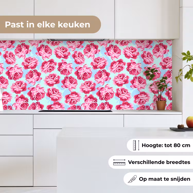 Bloemen - Rozen - Patroon keuken achterwand 2 middel 871 -sfeer4_NL