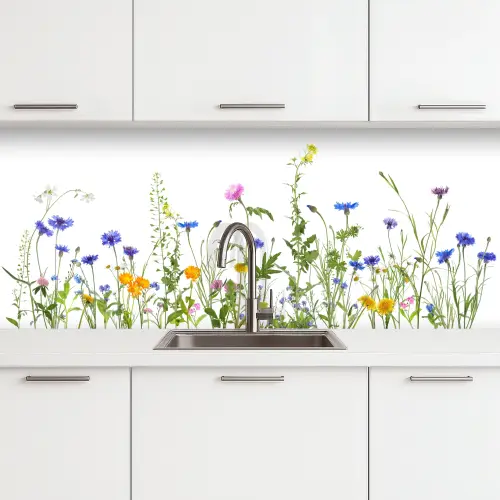 Bloemen - Veldbloemen - Lente keuken achterwand 2 middel -3d