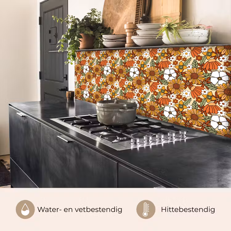 Bloemen - Vintage - Patronen keuken achterwand 2 middel 871 -usp_NL