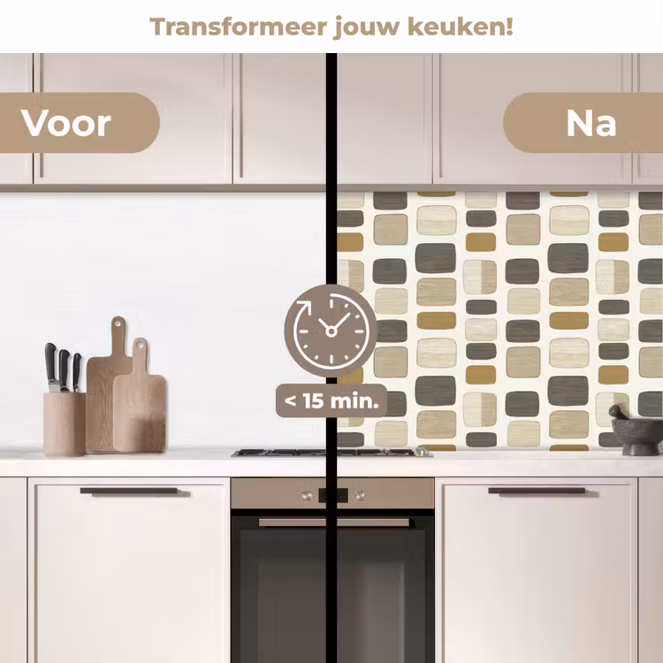 Blokken - Vintage - Grijs keuken achterwand 2 middel 871 -voor-na2_NL