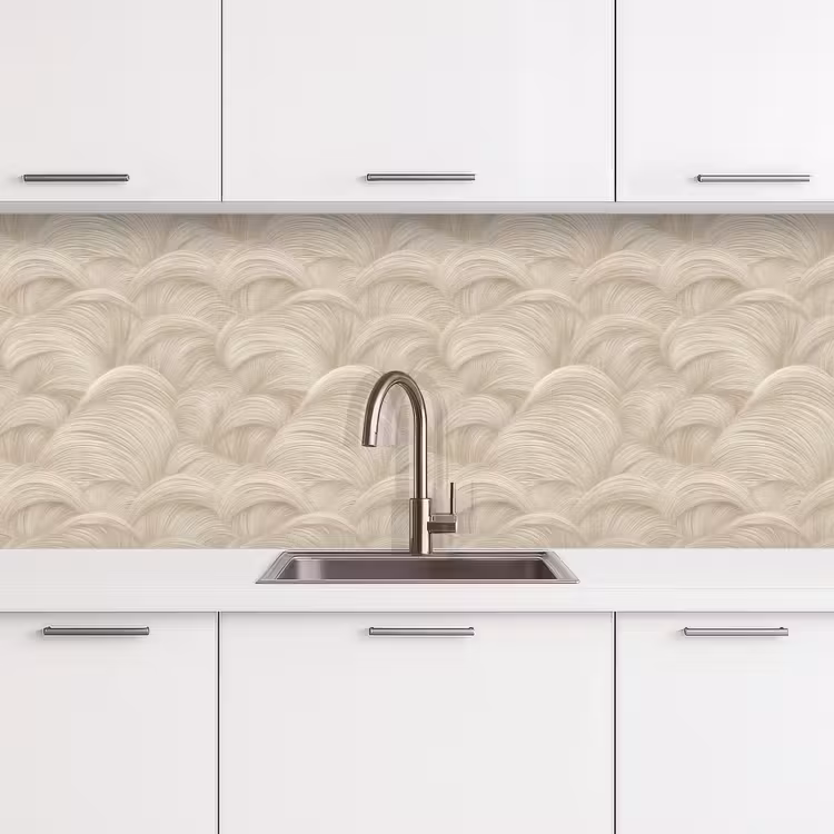 Bogen - Patroon - Beige keuken achterwand 2 middel 871 -3d