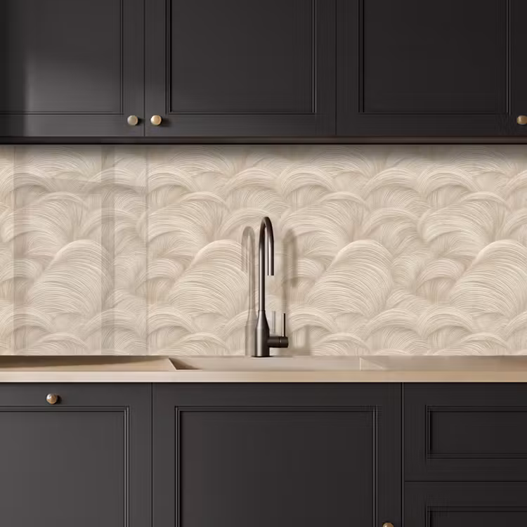 Bogen - Patroon - Beige keuken achterwand 2 middel 871 -sfeer1