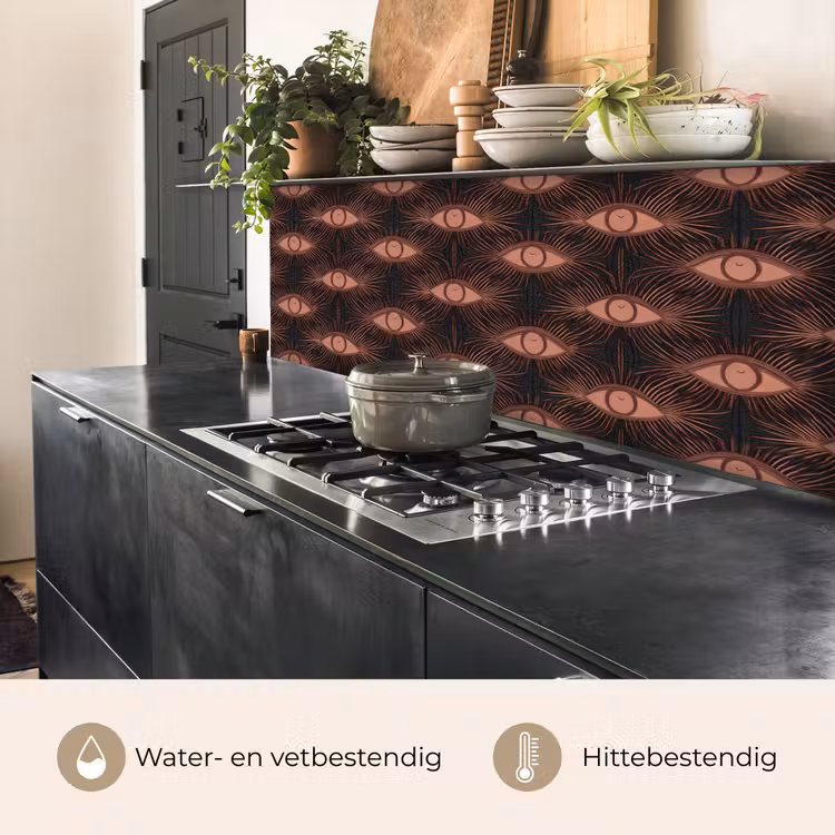 Boheems - Oog - Bruin keuken achterwand 2 middel 871 -usp_NL