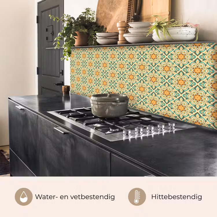 Boho - Patronen - Mandala - Bloemen keuken achterwand 2 middel 871 -usp_NL