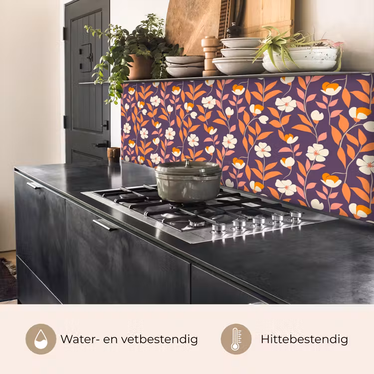 Boho - Vintage - Paars keuken achterwand 2 middel 871 -usp_NL
