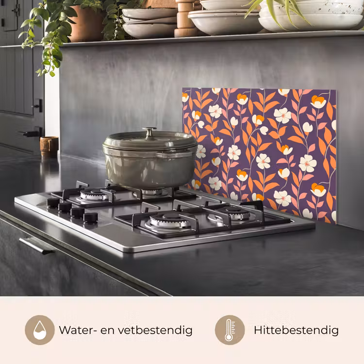 Boho - Vintage - Paars keuken achterwand 2 middel 871 -sfeer4_NL