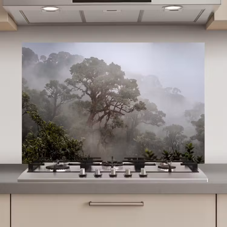 Boom - Mistig - Bos - Groen - Natuur keuken achterwand spatscherm klein -3d_website