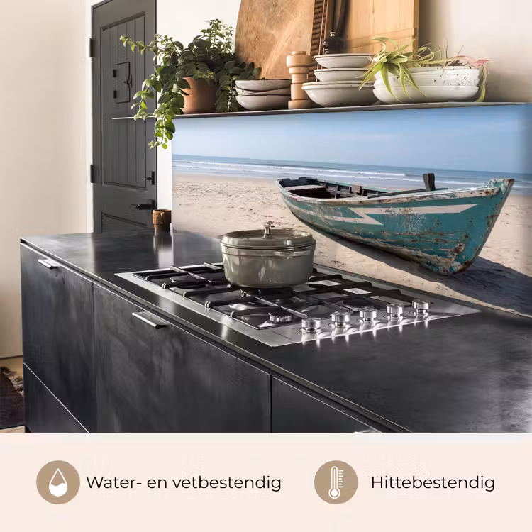 Boot - Zandstrand - Zee keuken achterwand 2 middel -usp_NL