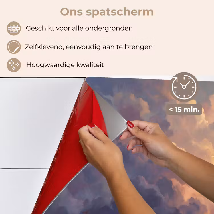 Boot - Zonsondergang - Zee - Natuur - Goud keuken achterwand spatscherm klein -spatscherm_NL