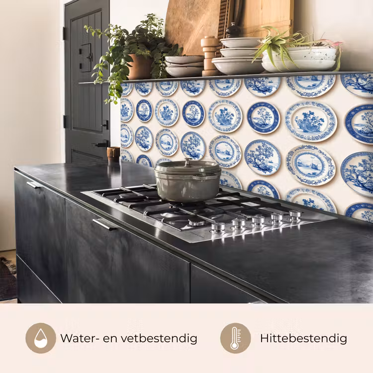 Borden - Bomen - Planten - Blauw keuken achterwand 2 middel 871 -usp_NL