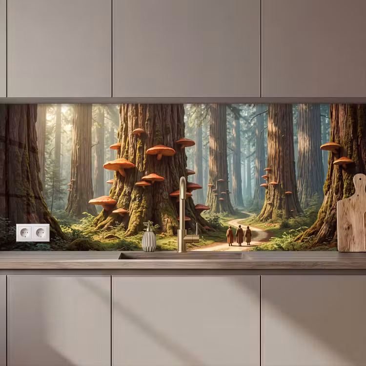 Keuken achterwand - Bos - Bomen - Natuur - Bos - Bomen - Natuur keuken achterwand 2 middel zz_3dshopping