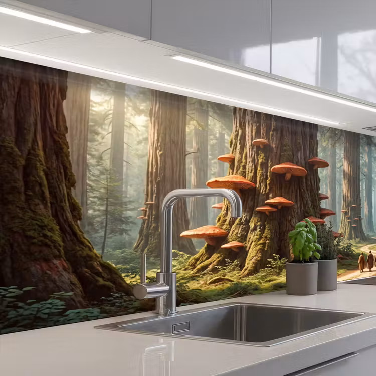 Keuken achterwand - Bos - Bomen - Natuur - Bos - Bomen - Natuur keuken achterwand 2 middel