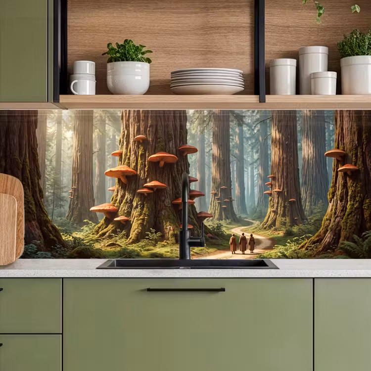 Keuken achterwand - Bos - Bomen - Natuur - Bos - Bomen - Natuur keuken achterwand 2 middel