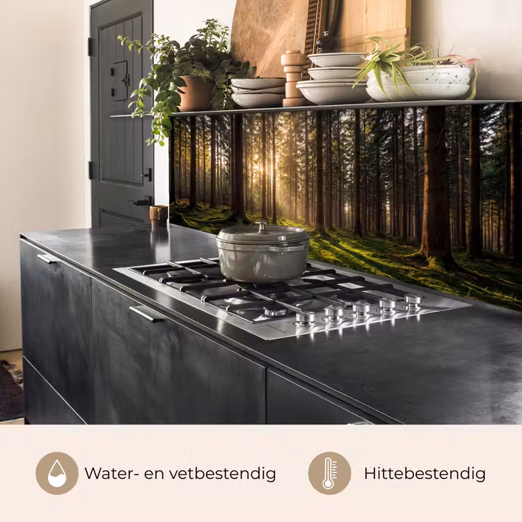 Bos - Gras - Zonlicht keuken achterwand 2 middel -usp_NL