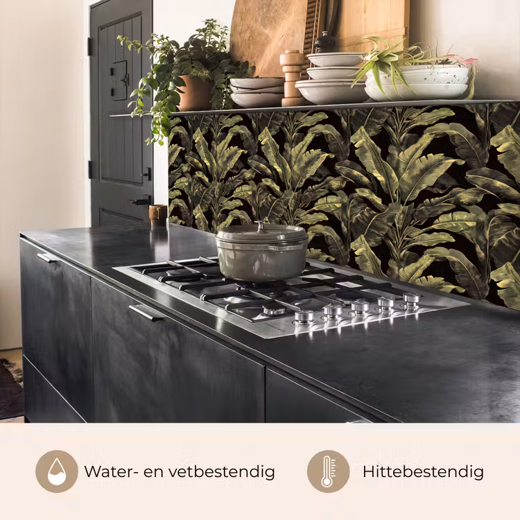 Botanisch - Bladeren - Groen keuken achterwand 2 middel 871 -usp_NL