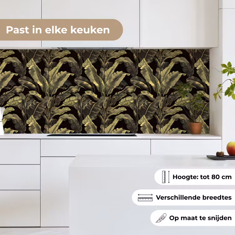 Botanisch - Bladeren - Groen keuken achterwand 2 middel 871 -sfeer4_NL