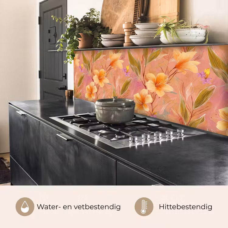 Botanisch - Bloemen - Kleurrijk keuken achterwand 2 middel 871 -usp_NL