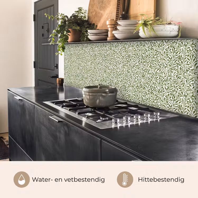 Botanisch - Takken - Groen keuken achterwand 2 middel 871 -usp_NL