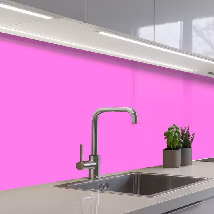 Bright - Orchid - Roze keuken achterwand 2 middel 871 -3d_schuin