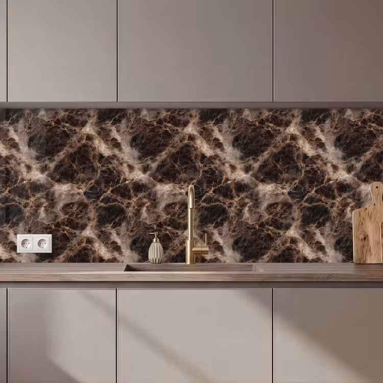 Bruin - Goud - Marmer keuken achterwand 2 middel 871 zz_3dshopping