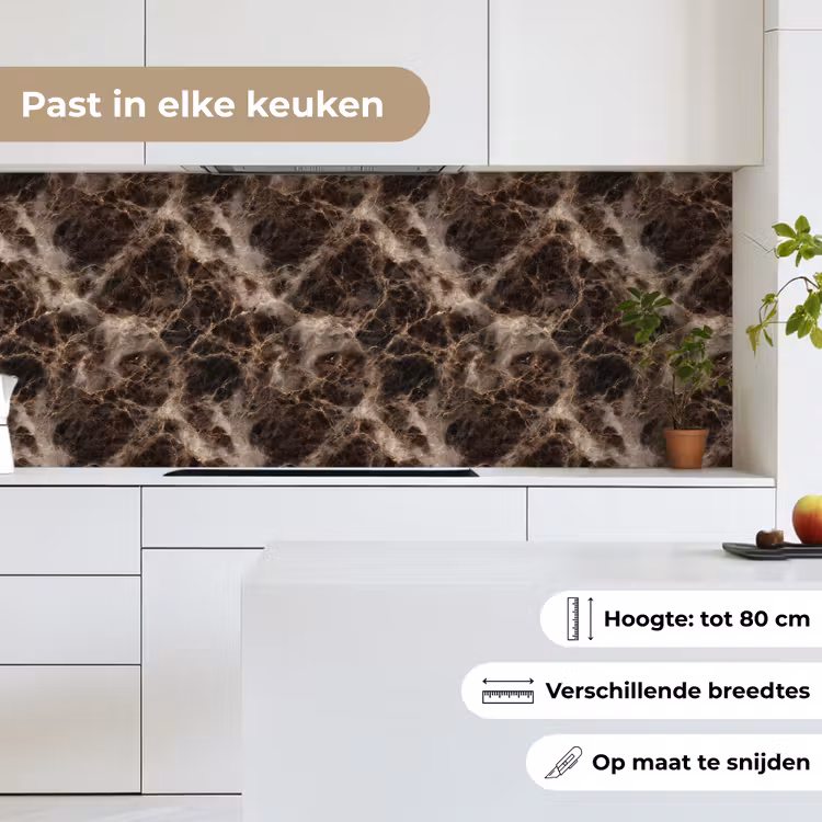 Bruin - Goud - Marmer keuken achterwand 2 middel 871 -sfeer4_NL