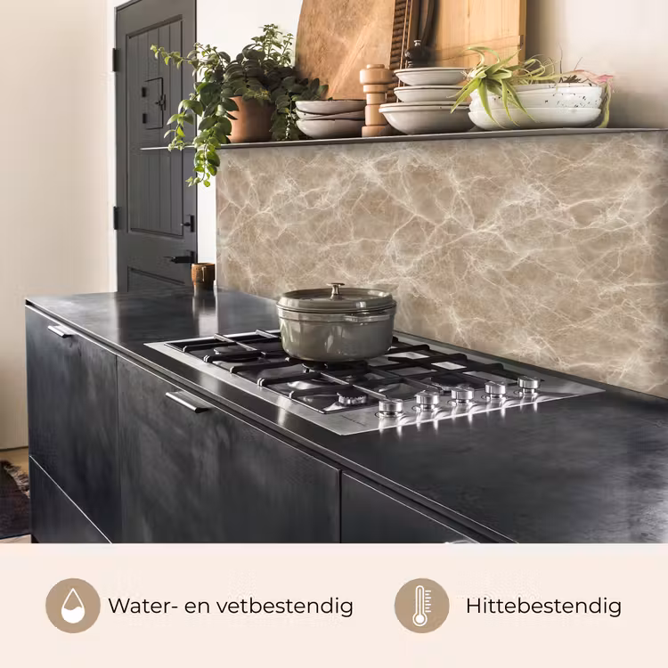 Bruin - Kristaladers - Marmer keuken achterwand 2 middel 871 -usp_NL