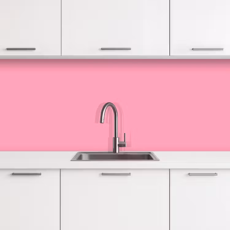 Bubblegum - Pink - Roze keuken achterwand 2 middel 871 -3d
