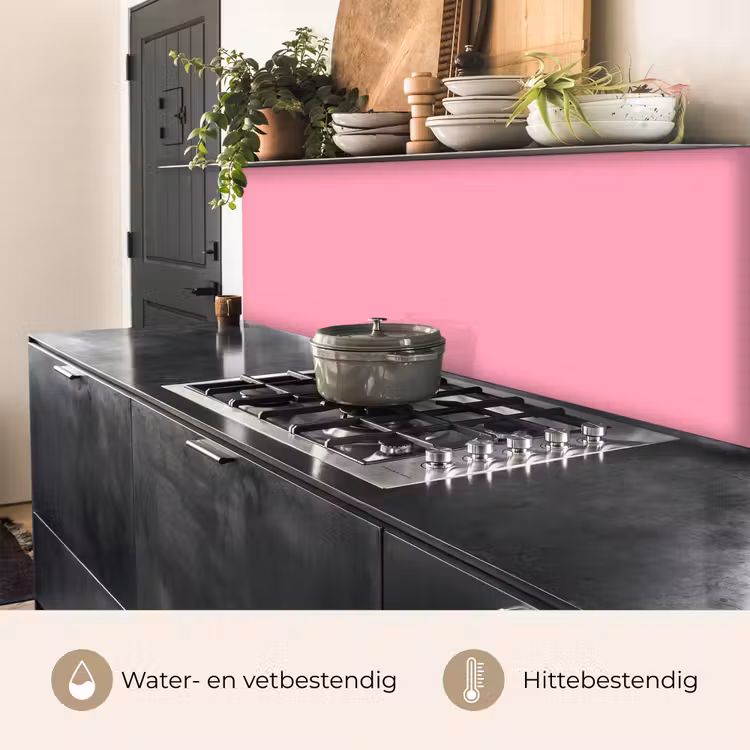 Bubblegum - Pink - Roze keuken achterwand 2 middel 871 -usp_NL