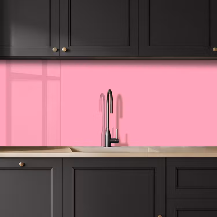 Bubblegum - Pink - Roze keuken achterwand 2 middel 871 -sfeer1
