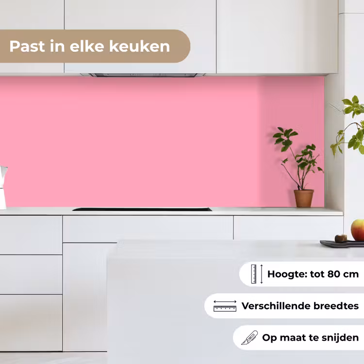 Bubblegum - Pink - Roze keuken achterwand 2 middel 871 -sfeer4_NL