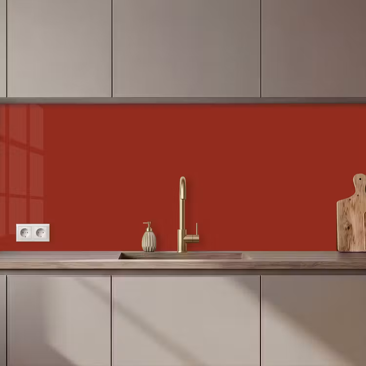 Burnt - Copper - Rood keuken achterwand 2 middel 871 zz_3dshopping