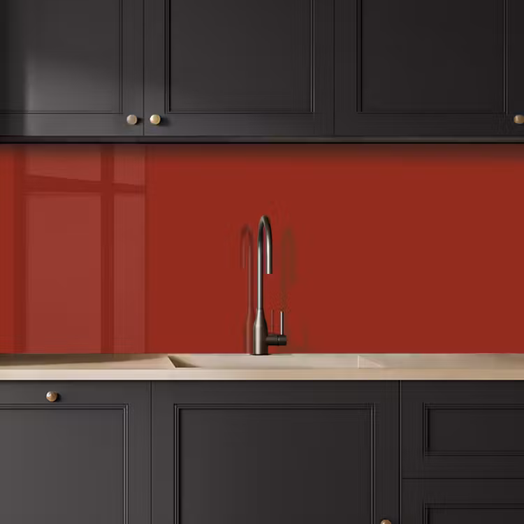 Burnt - Copper - Rood keuken achterwand 2 middel 871 -sfeer1
