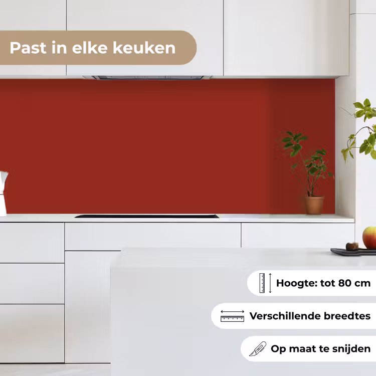 Burnt - Copper - Rood keuken achterwand 2 middel 871 -sfeer4_NL