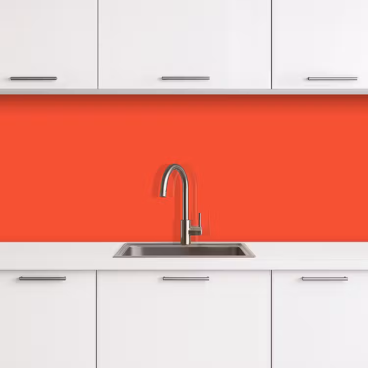 Burnt - Coral - Oranje keuken achterwand 2 middel 871 -3d