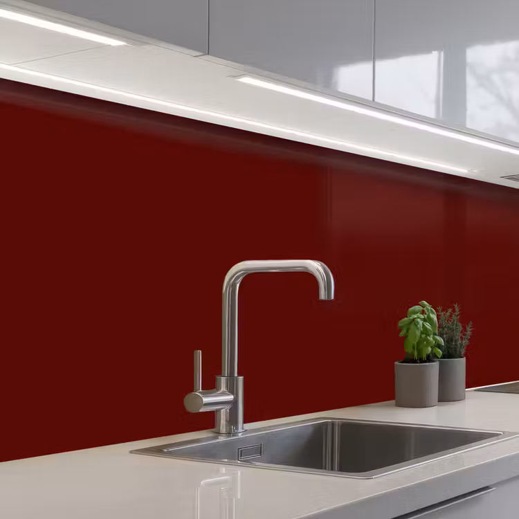 Burnt - Mahogany - Rood keuken achterwand 2 middel 871 -3d_schuin