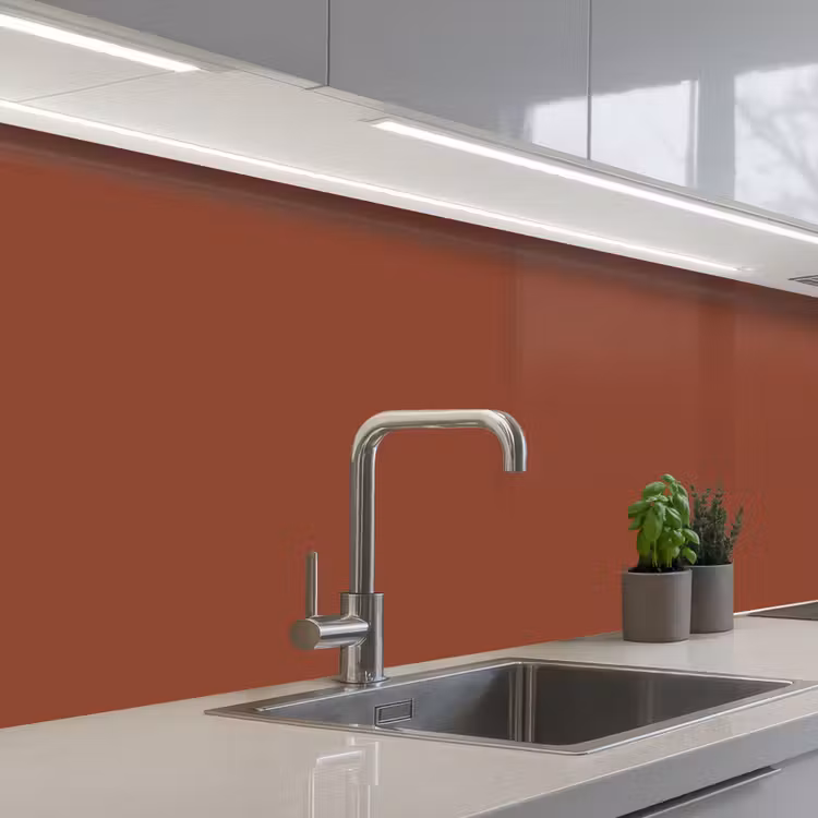 Burnt - Mahogany - Terracotta keuken achterwand 2 middel 871 -3d_schuin