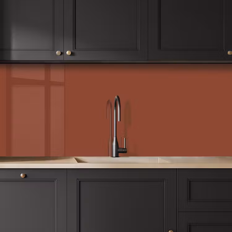 Burnt - Mahogany - Terracotta keuken achterwand 2 middel 871 -sfeer1