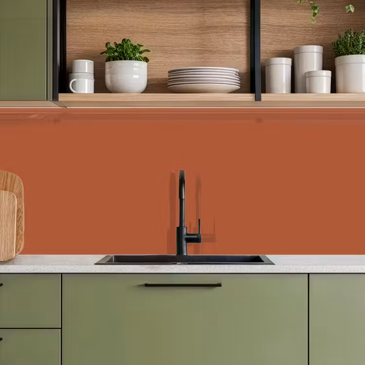 Burnt - Sienna - Oranje keuken achterwand 2 middel 871 -sfeer3