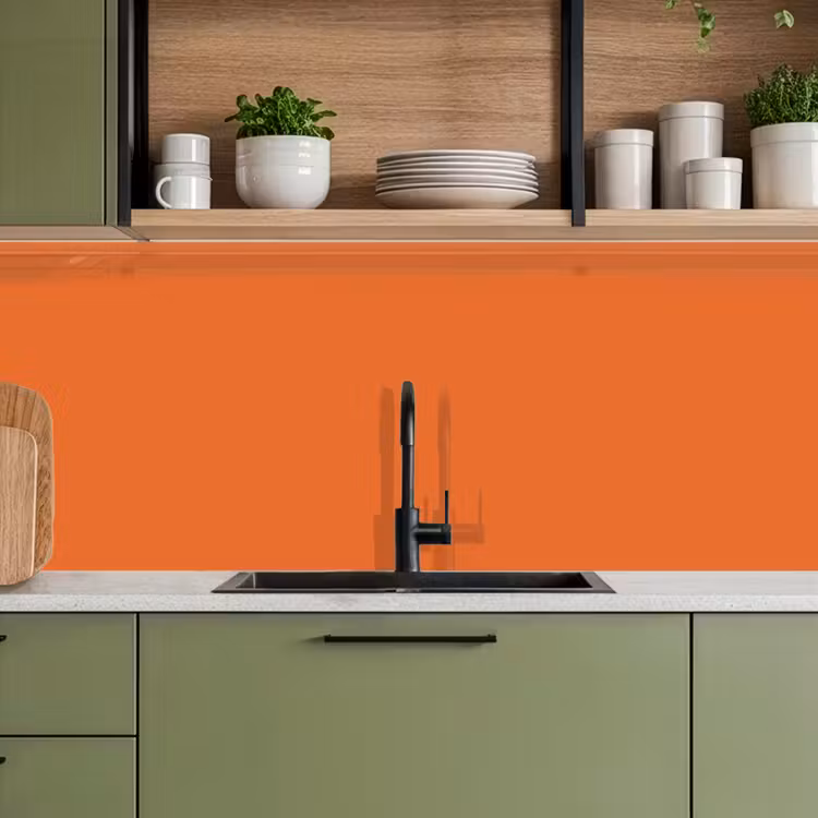 Burnt - Sienna - Oranje keuken achterwand 2 middel 871 -sfeer3