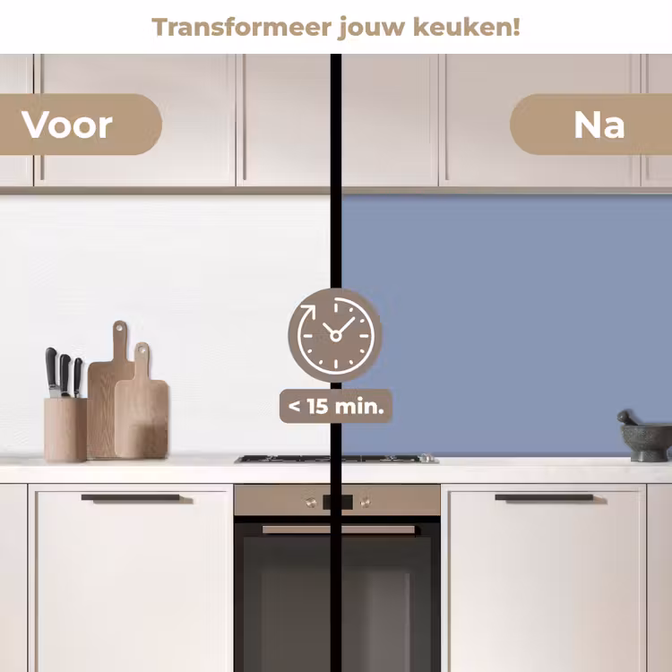 Canary - Champ - Blauw keuken achterwand 2 middel 871 -voor-na2_NL
