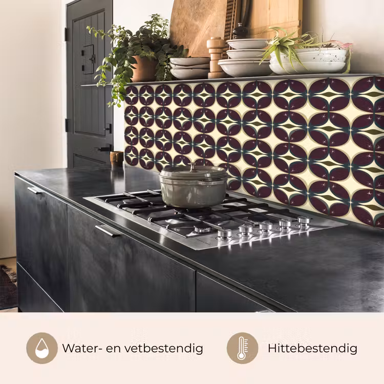 Cirkel - Retro - Kleurrijk keuken achterwand 2 middel 871 -usp_NL