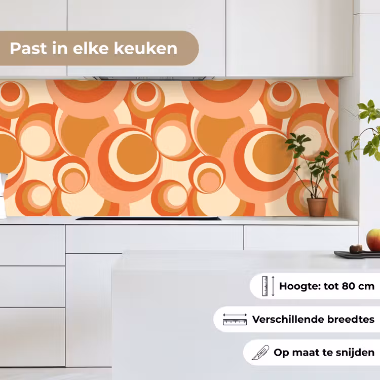 Cirkel - Retro - Patroon keuken achterwand 2 middel 871 -sfeer4_NL