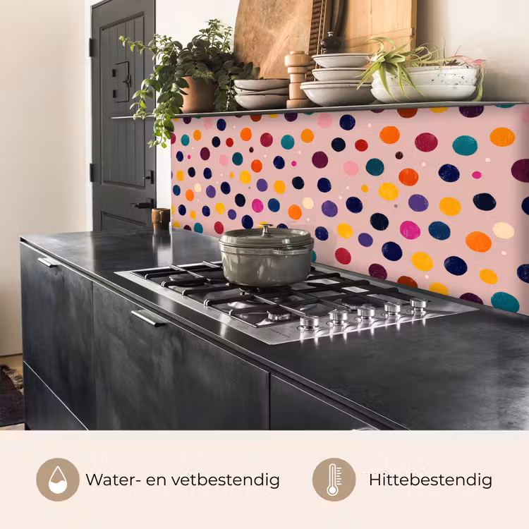 Cirkels - Patroon - Kleurrijk keuken achterwand 2 middel 871 -usp_NL
